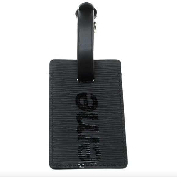 Louis Vuitton x Supreme LIMITED EDITION Black Epi Leather Luggage Tag Hypebeast - Picture 10 of 15